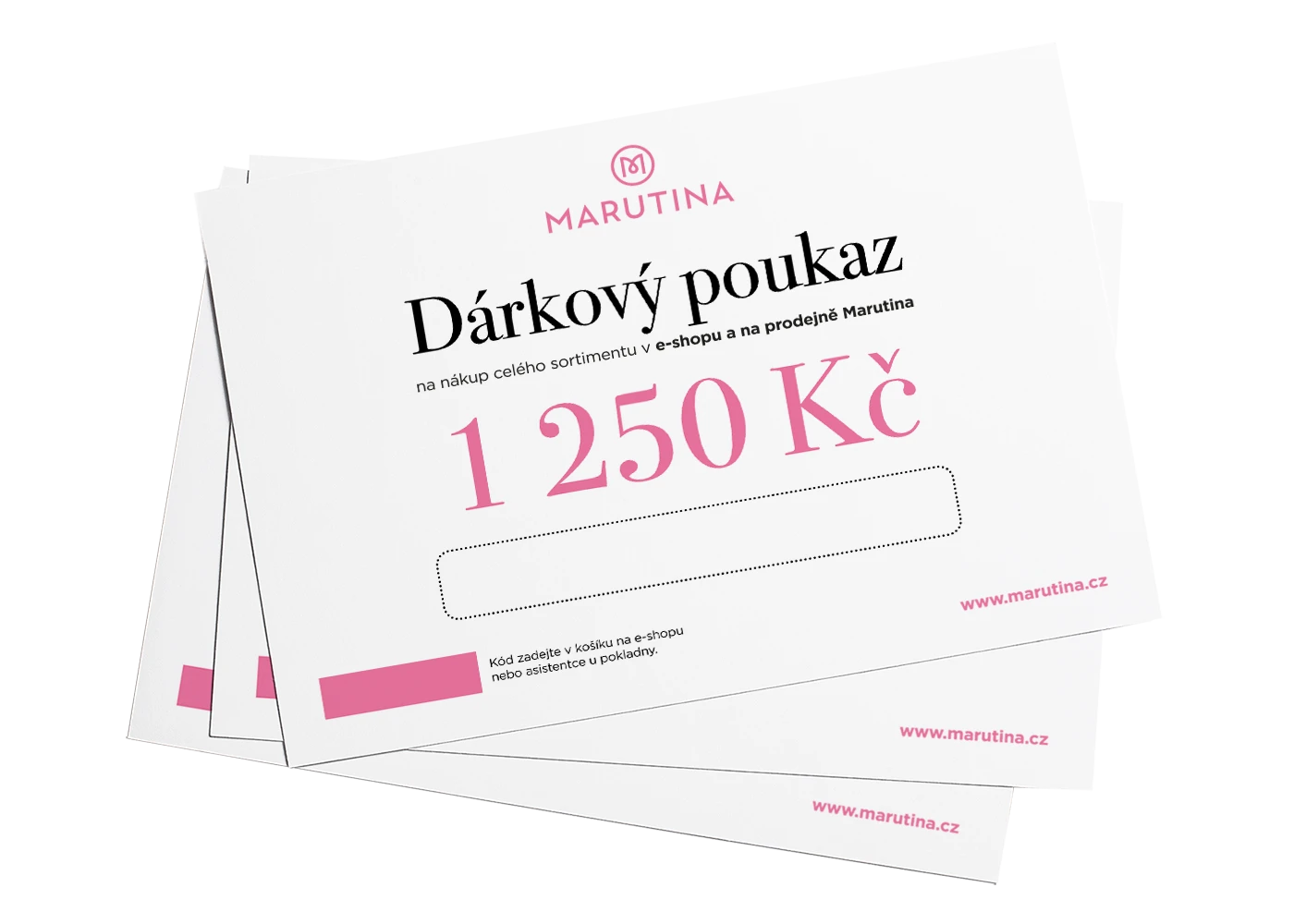 Elektronický dárkový poukaz 1250Kč