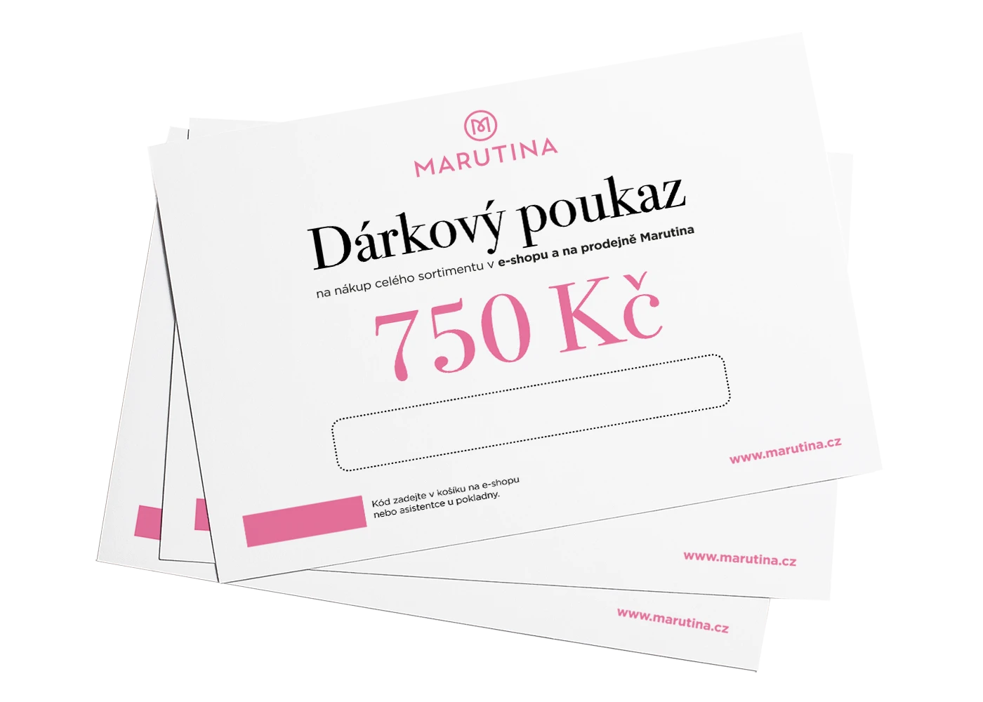 Elektronický dárkový poukaz 750Kč