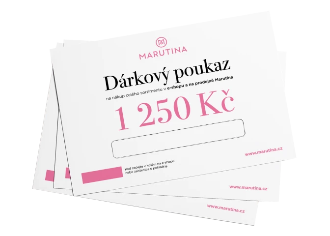 Elektronický dárkový poukaz 1250Kč