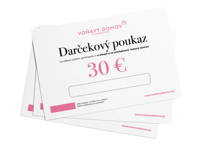 Elektronický darčekový poukaz 30€